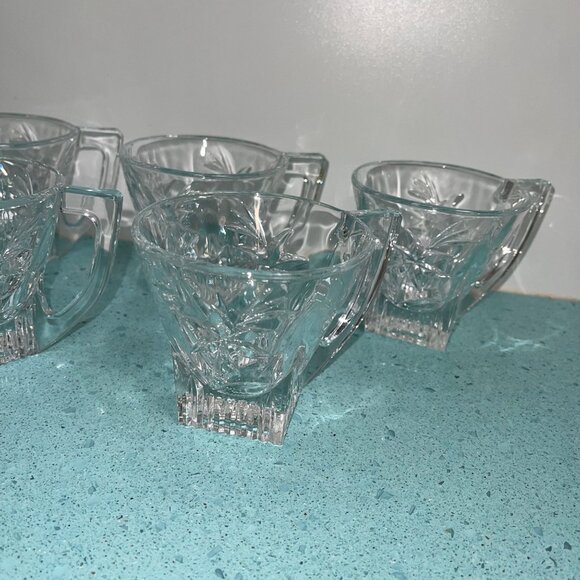 RCR Royal Crystal Rock Vintage Coffee Tea Cups Gemini Edelweiss Floral Set of 5 - Picture 5 of 8